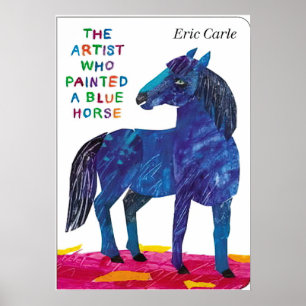 Eric Carle - een Blauwe Paard Poster