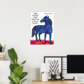 Eric Carle - een Blauwe Paard Poster (Thuiskantoor)