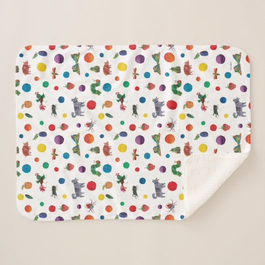 Eric Carle | Eric Carle Animals Pattern Sherpa Deken (Voorkant (horizontaal))