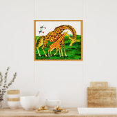 Eric Carle - Giraffe Poster (Keuken)