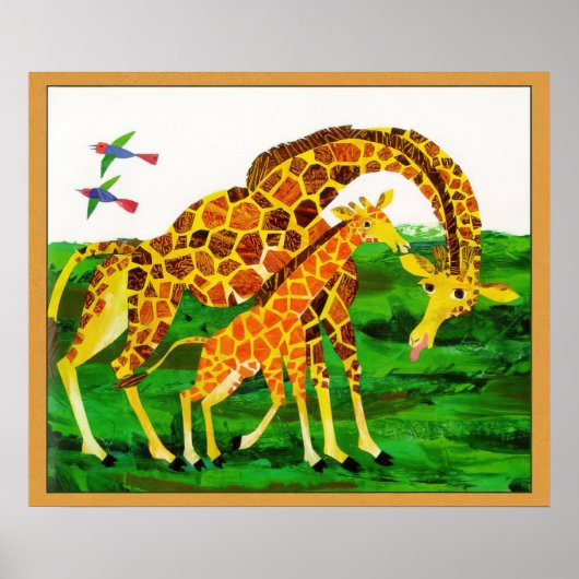 Eric Carle - Giraffe Poster (Voorkant)