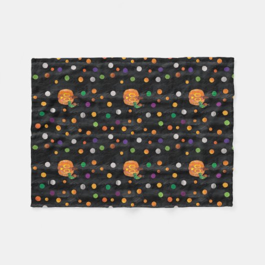 Eric Carle | Halloween polka dot patroon Fleece Deken (Voorkant (Horizontaal))