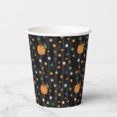 Eric Carle | Halloween polka dot patroon Papieren Bekers (Achterkant)