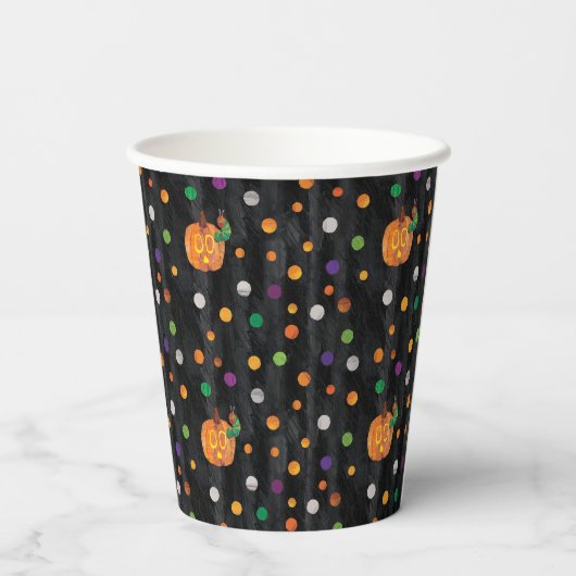 Eric Carle | Halloween polka dot patroon Papieren Bekers (Achterkant)