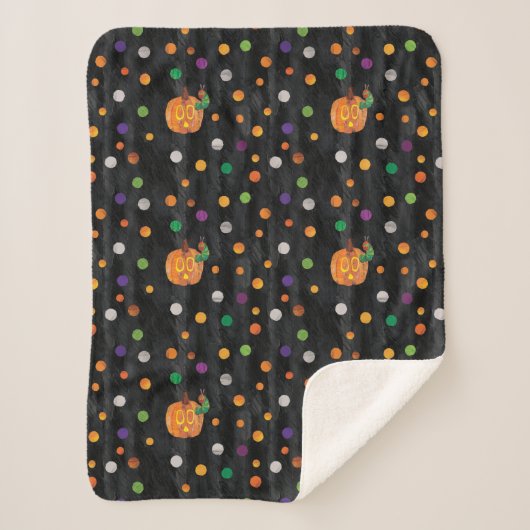 Eric Carle | Halloween polka dot patroon Sherpa Deken (Voorkant)