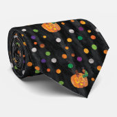 Eric Carle | Halloween polka dot patroon Stropdas (Opgerold)