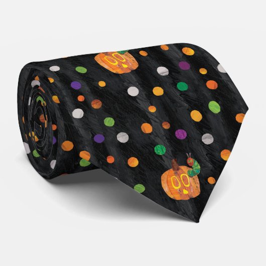 Eric Carle | Halloween polka dot patroon Stropdas (Opgerold)