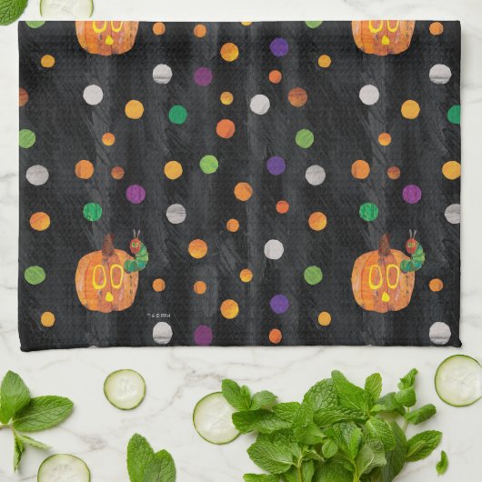 Eric Carle | Halloween polka dot patroon Theedoek (Gevouwen)