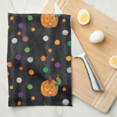 Eric Carle | Halloween polka dot patroon Theedoek (Quarter Fold)