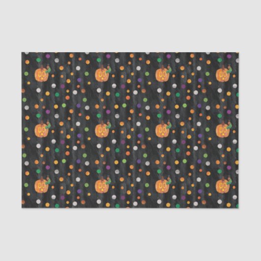 Eric Carle | Halloween polka dot patroon Tissuepapier (Voorkant)