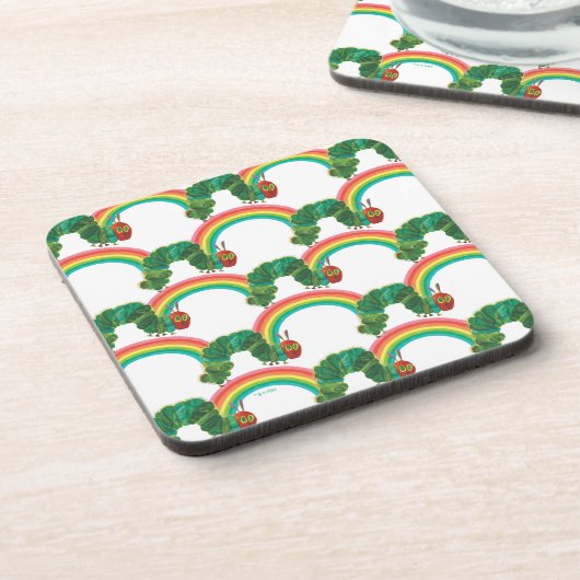 Eric Carle | Het zeer hongerige rups patroon Bier Onderzetter (Linkerzijde)