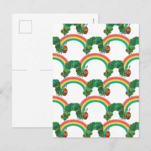 Eric Carle | Het zeer hongerige rups patroon Briefkaart (Voorkant / Achterkant)