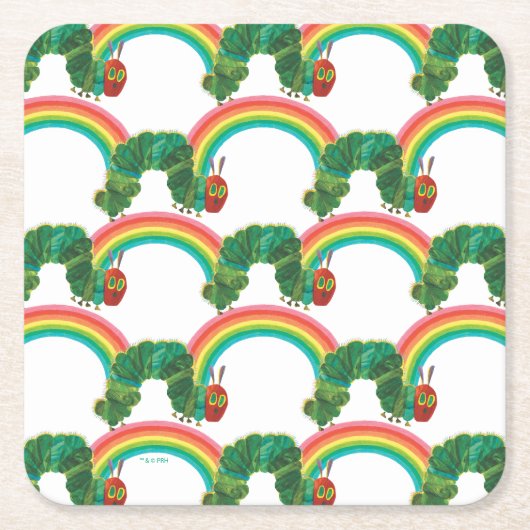 Eric Carle | Het zeer hongerige rups patroon Kartonnen Onderzetters (Voorkant)