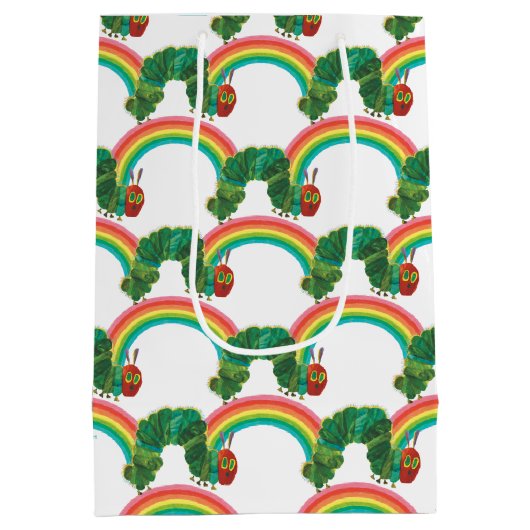 Eric Carle | Het zeer hongerige rups patroon Medium Cadeauzakje (Achterkant)