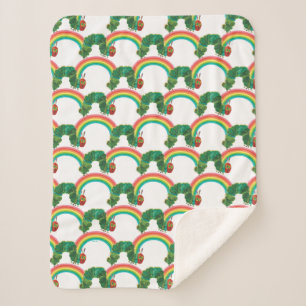 Eric Carle: Het zeer hongerige rups patroon Sherpa Deken