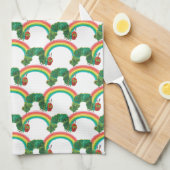 Eric Carle: Het zeer hongerige rups patroon Theedoek (Quarter Fold)