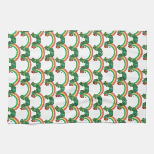 Eric Carle: Het zeer hongerige rups patroon Theedoek (Horizontaal)