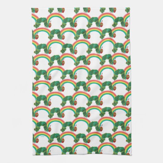 Eric Carle: Het zeer hongerige rups patroon Theedoek (Verticaal)