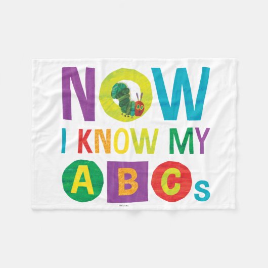 Eric Carle: Ik ken mijn ABC Fleece Deken (Voorkant (Horizontaal))