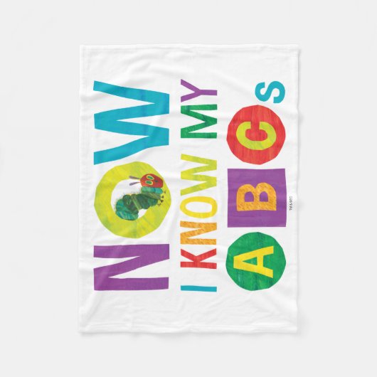 Eric Carle: Ik ken mijn ABC Fleece Deken (Voorkant)
