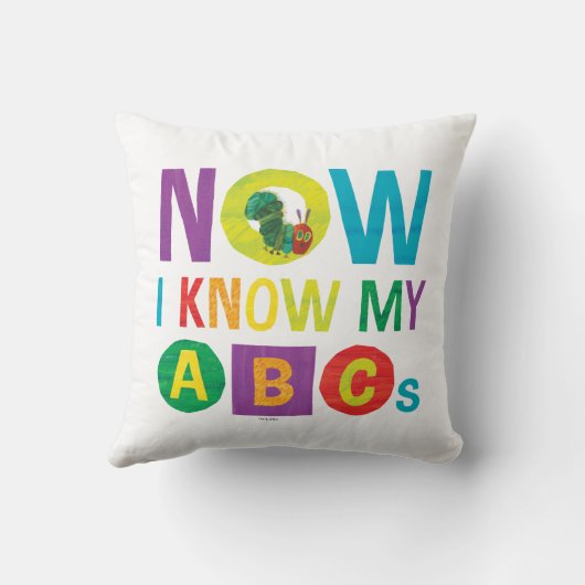 Eric Carle: Ik ken mijn ABC Kussen (Achterkant)