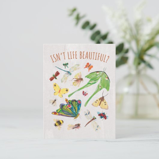 Eric Carle | Is het leven niet mooi? Briefkaart (Staand voorkant)