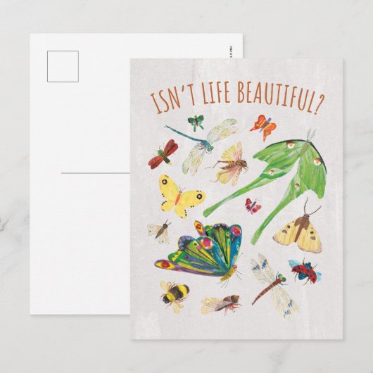 Eric Carle | Is het leven niet mooi? Briefkaart (Voorkant / Achterkant)