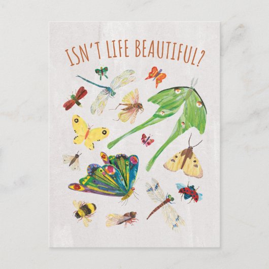 Eric Carle | Is het leven niet mooi? Briefkaart (Voorkant)