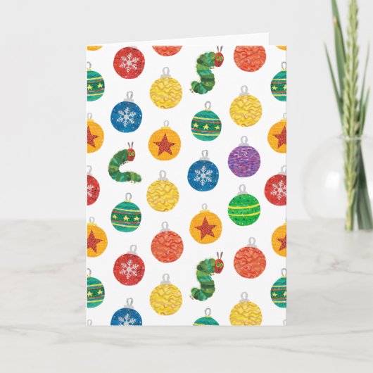 Eric Carle | Kerstpatroon voor rupsjes Kaart (Voorkant)