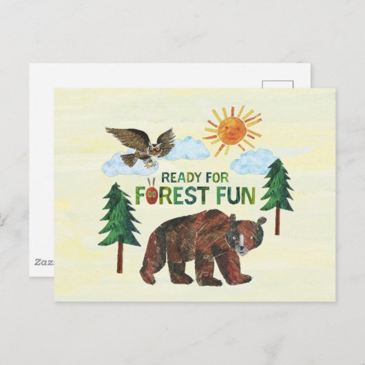 Eric Carle | Klaar voor Forest Fun Briefkaart (Voorkant / Achterkant)