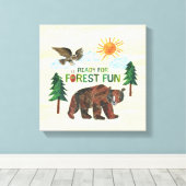 Eric Carle | Klaar voor Forest Fun Canvas Afdruk (Insitu (Houten vloer))