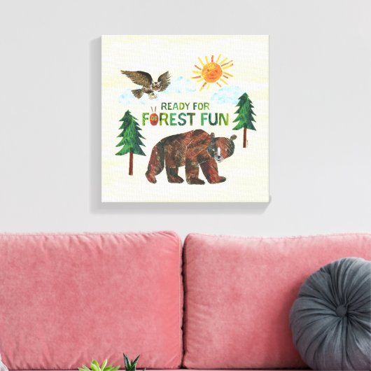 Eric Carle | Klaar voor Forest Fun Canvas Afdruk (Insitu (Woonkamer))