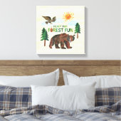 Eric Carle | Klaar voor Forest Fun Canvas Afdruk (Insitu (Slaapkamer))