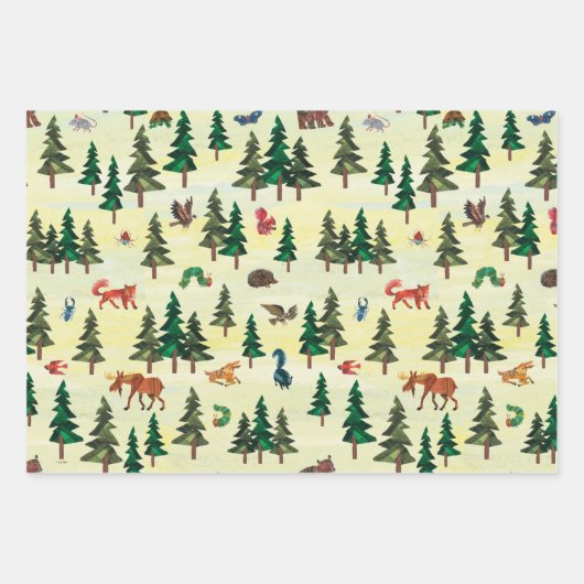 Eric Carle | Klaar voor Forest Fun Pattern Inpakpapier Vel (Voorkant 3)