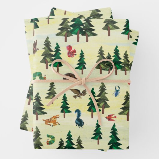 Eric Carle | Klaar voor Forest Fun Pattern Inpakpapier Vel (In situ)
