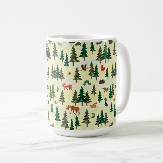 Eric Carle | Klaar voor Forest Fun Pattern Koffiemok (Voorkant rechts)
