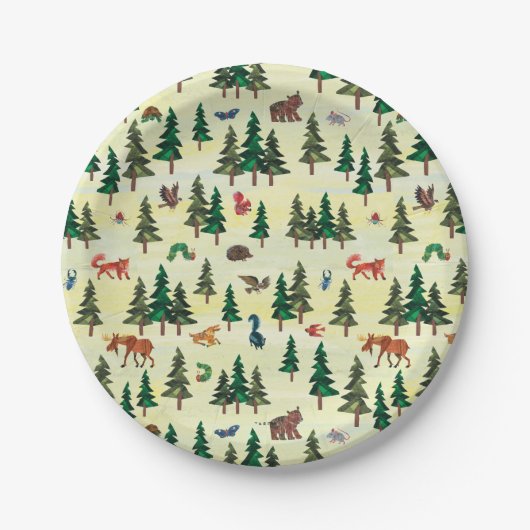 Eric Carle | Klaar voor Forest Fun Pattern Papieren Bordje (Voorkant)
