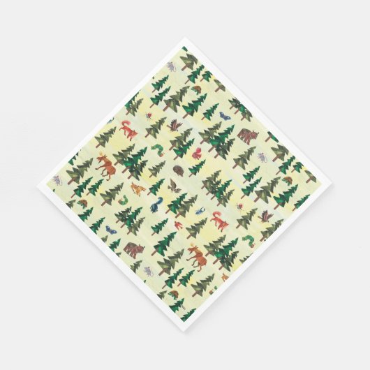 Eric Carle | Klaar voor Forest Fun Pattern Servet (Hoek)