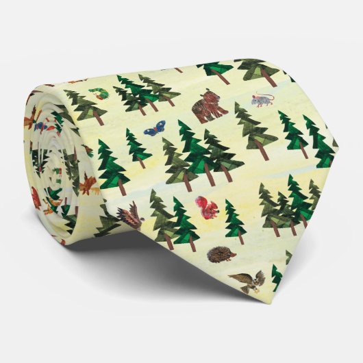 Eric Carle | Klaar voor Forest Fun Pattern Stropdas (Opgerold)