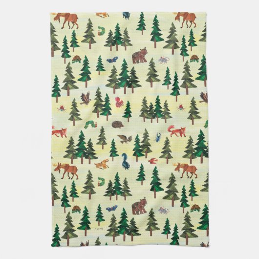 Eric Carle | Klaar voor Forest Fun Pattern Theedoek (Verticaal)