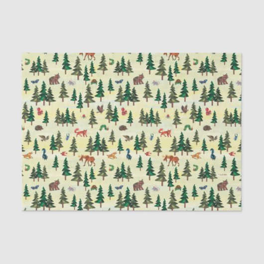 Eric Carle | Klaar voor Forest Fun Pattern Tissuepapier (Voorkant)