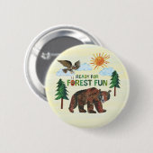 Eric Carle | Klaar voor Forest Fun Ronde Button 5,7 Cm (Voorkant /achterkant)