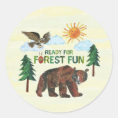 Eric Carle | Klaar voor Forest Fun Ronde Sticker (Voorkant)