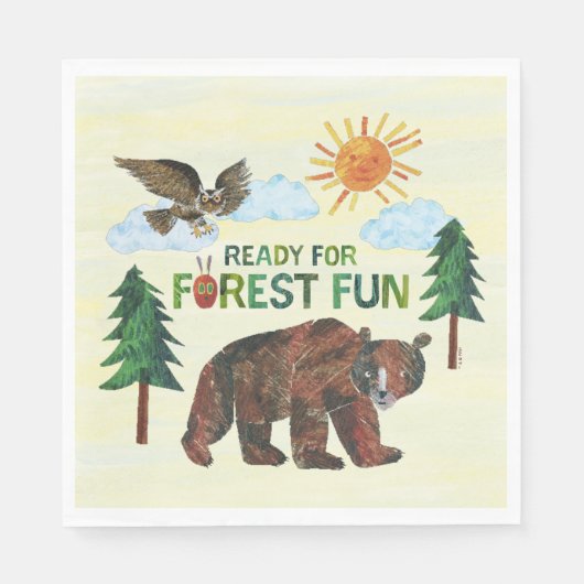 Eric Carle | Klaar voor Forest Fun Servet (Voorkant)