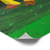 Eric Carle - Koe op Geel Poster (Hoek)