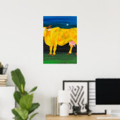Eric Carle - Koe op Geel Poster (Thuiskantoor)