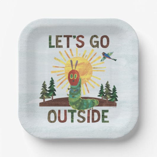Eric Carle | Laten we naar buiten gaan Papieren Bordje (Voorkant)