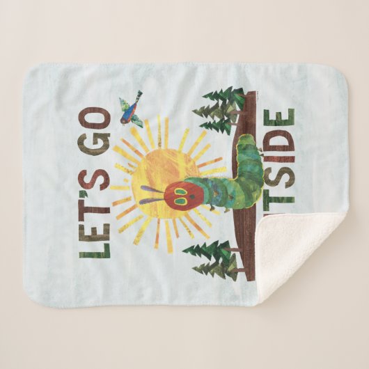 Eric Carle | Laten we naar buiten gaan Sherpa Deken (Voorkant (horizontaal))