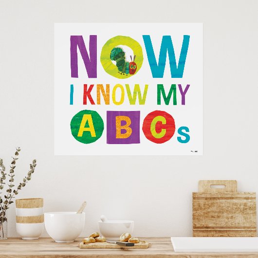 Eric Carle | Nu ken ik mijn ABC's Poster (Keuken)