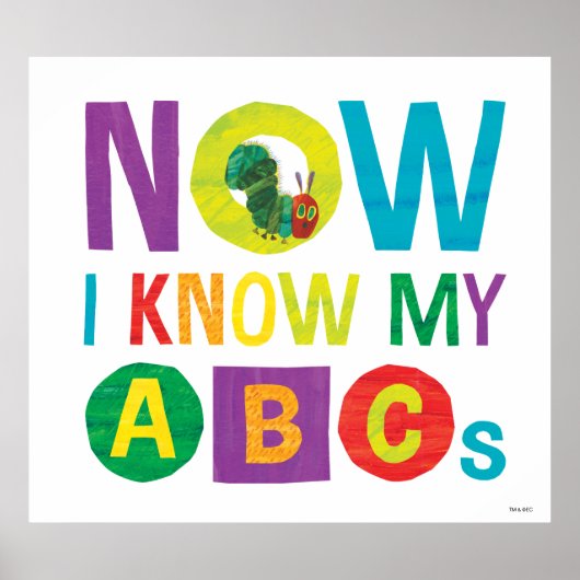 Eric Carle | Nu ken ik mijn ABC's Poster (Voorkant)